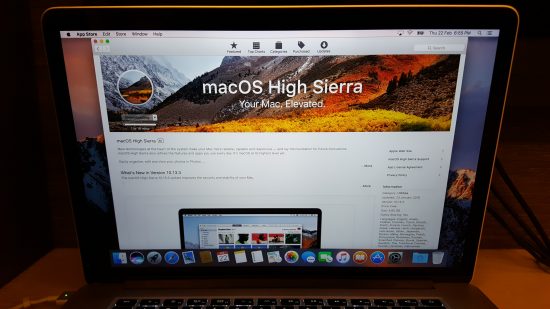 mac high sierra vs sierra for macbook pro 2015